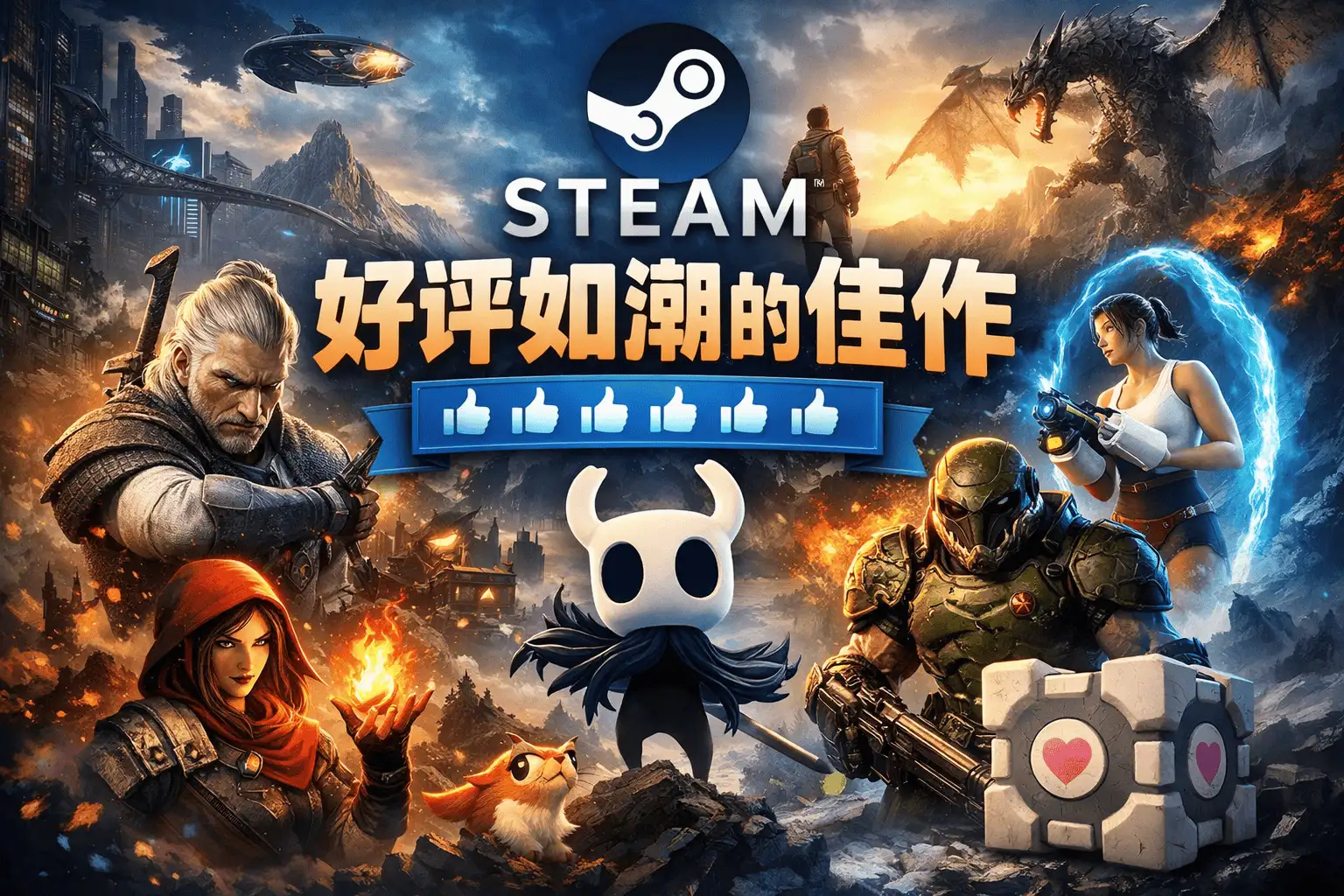 好评如潮-整理Steam评分为“好评如潮”的佳作-123资源库-免费的高质量游戏资源网站